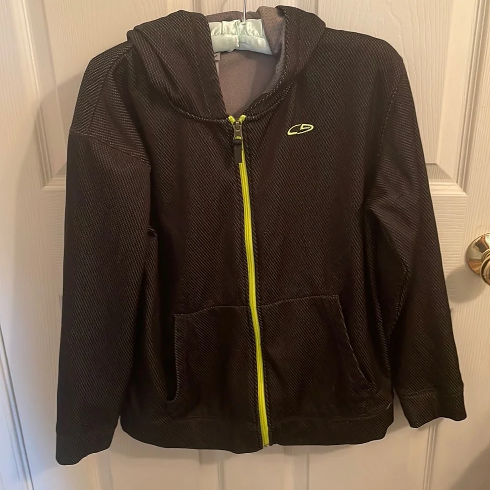 C9 champion hooded jacket coat zipper front pockets boys size 12-14 L